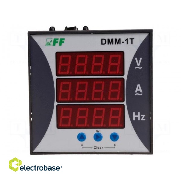 Meter: network parameters | on panel | digital,mounting | LED x3 paveikslėlis 1