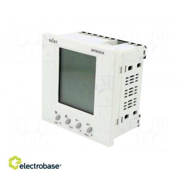 Meter: network parameters | on panel | digital,mounting | LCD фото 2