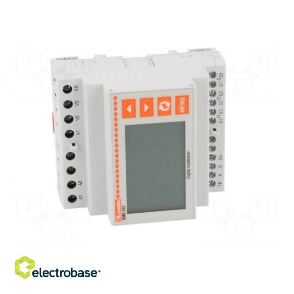 Meter: network parameters | for DIN rail mounting | LCD | 128x80 paveikslėlis 9