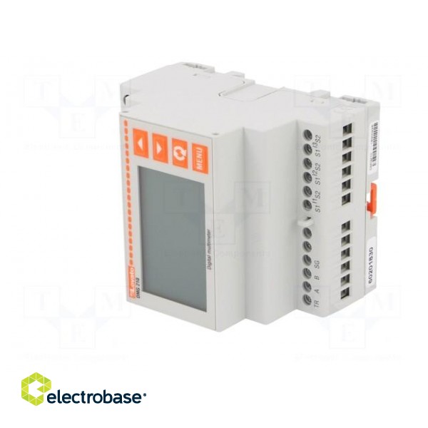 Meter: network parameters | for DIN rail mounting | LCD | 128x80 фото 2