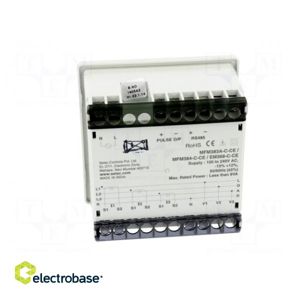 Meter: network parameters | on panel | digital,mounting | LCD фото 5