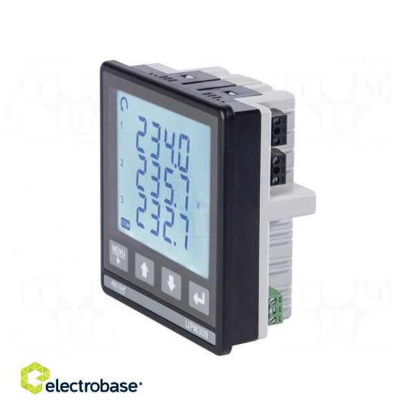 Meter | for DIN rail mounting | digital | Network: three-phase | 7A