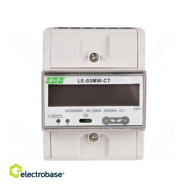 Counter | digital,mounting | for DIN rail mounting | LCD | Inom: 1.5A фото 1