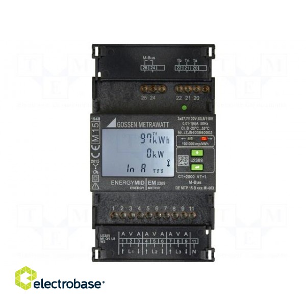 Counter | digital,mounting | for DIN rail mounting | LCD | 230V,400V фото 4