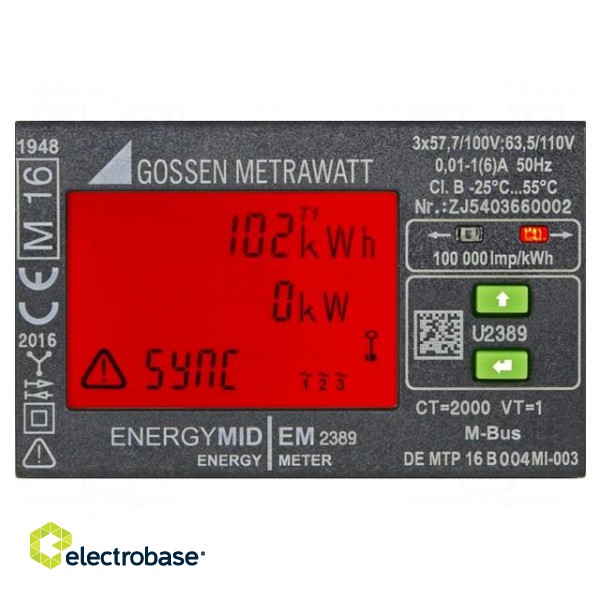 Counter | digital,mounting | for DIN rail mounting | LCD | 230V,400V paveikslėlis 7