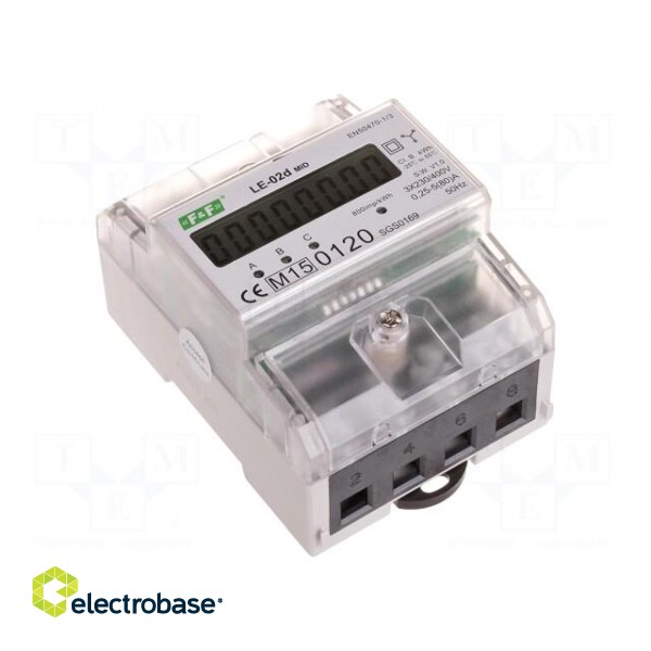 Counter | digital,mounting | for DIN rail mounting | LCD | Inom: 5A фото 3