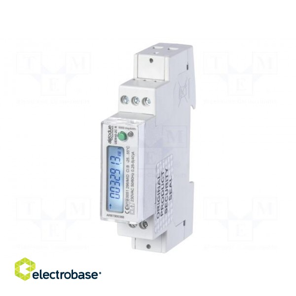 Electric energy meter | 40A | Network: single-phase | 50÷60Hz | IP51