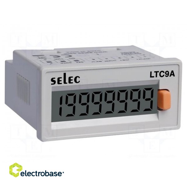 Meter: counter | digital,mounting | on panel | LCD | 7,5 digit | 0.05%