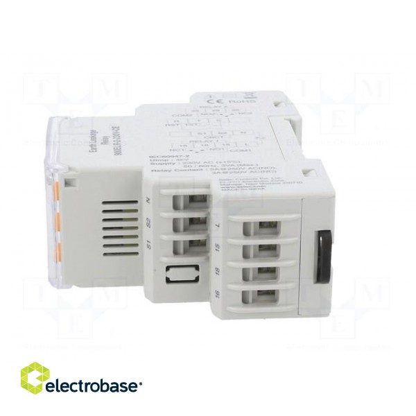 Meter: earth leakage Relay | digital | for DIN rail mounting | LCD image 3