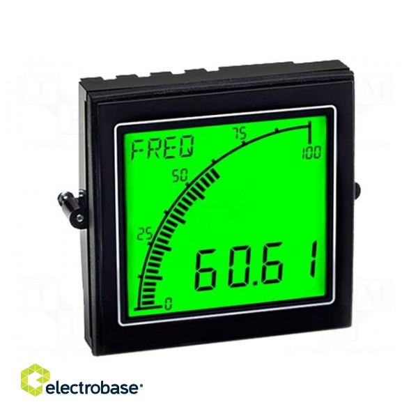 Meter: frequency | digital,mounting,programmable | on panel | 0.5% image 1