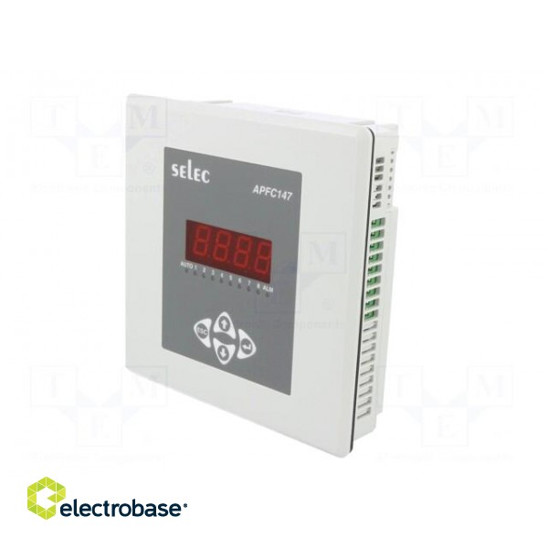Meter: power factor controller | on panel | LED | 4-digit | 40÷300V фото 2
