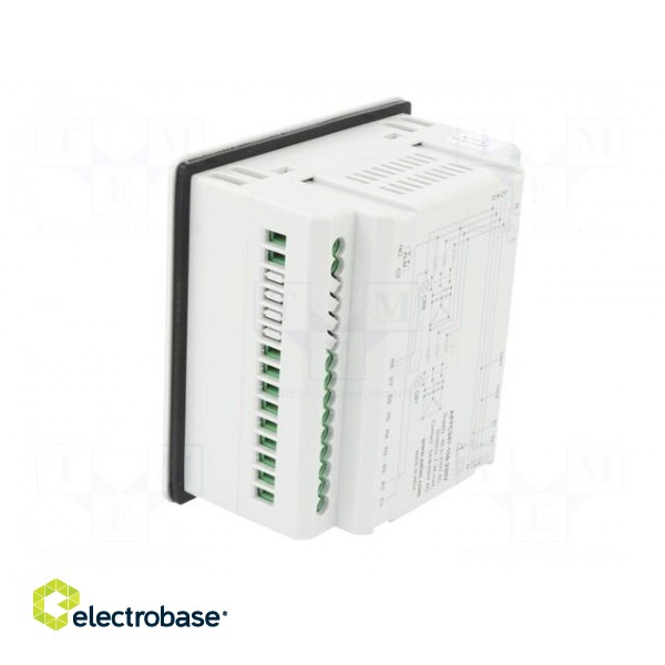 Meter: power factor controller | on panel | LED | 4-digit | 40÷300V фото 4