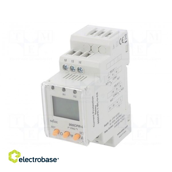 Meter: relay | digital | for DIN rail mounting | LCD | 3 digit | 0÷50°C image 1