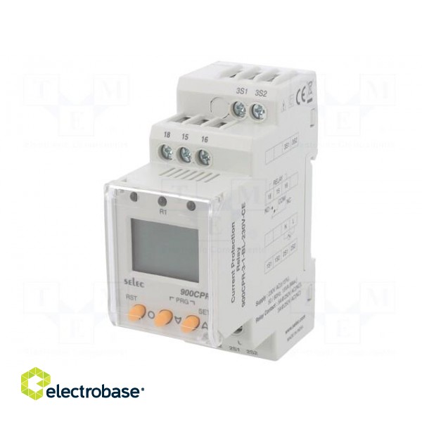 Meter: relay | digital | for DIN rail mounting | LCD | 3 digit | 230VAC image 1