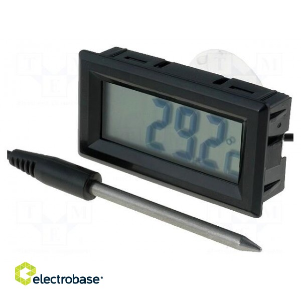 Meter: temperature | digital,mounting | on panel | LCD | Accur: ±1°C