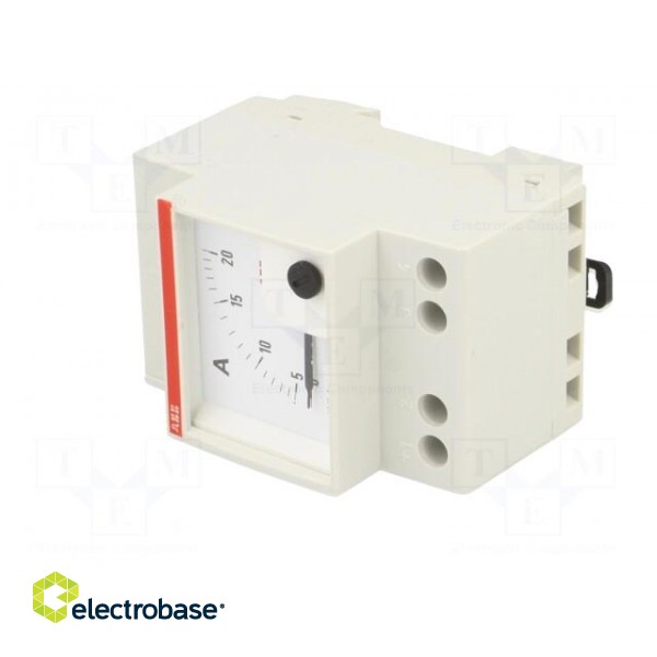 Ammeter | for DIN rail mounting | I AC: 0÷20A | Class: 1.5 | 50÷60Hz image 2