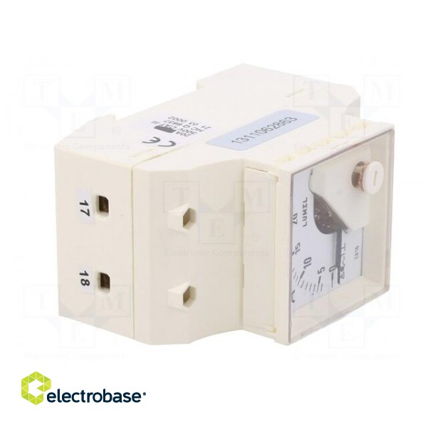 Ammeter | for DIN rail mounting | I AC: 0÷20A | True RMS | Class: 1.5 image 9
