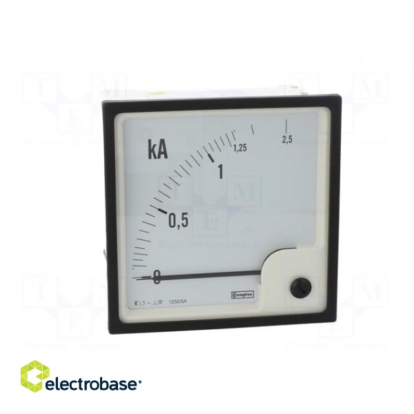 Ammeter | on panel | I AC: 0÷1.25kA,2.5kA | True RMS | Class: 1.5 image 10