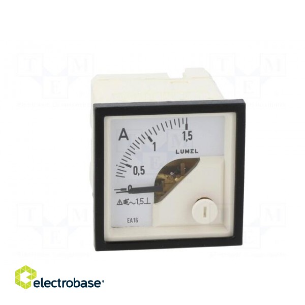 Ammeter | on panel | I AC: 0÷1.5A | True RMS | Class: 1.5 | 40÷72Hz | 300V image 10