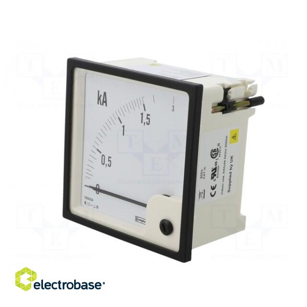 Amperometer | analogue | mounting | on panel | I AC: 0/1,5÷3kA image 3