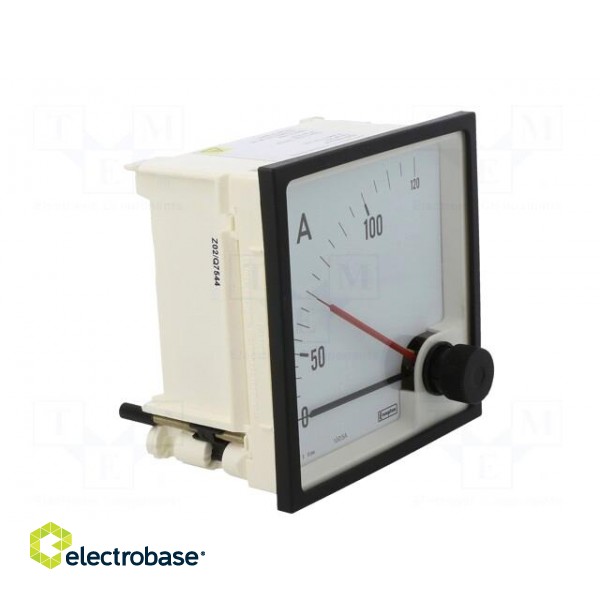 Ammeter | on panel | I AC: 0÷100A,120A | True RMS | Class: 3 | 50÷60Hz image 9