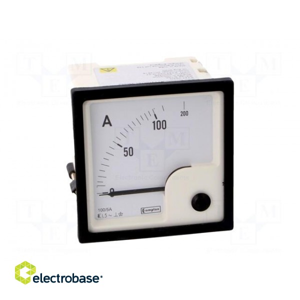 Ammeter | on panel | I AC: 0÷100A,200A | True RMS | Class: 1.5 | 50÷60Hz image 10