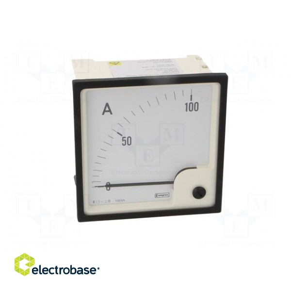 Amperometer | analogue | mounting | on panel | I AC: 0÷100A | True RMS paveikslėlis 10