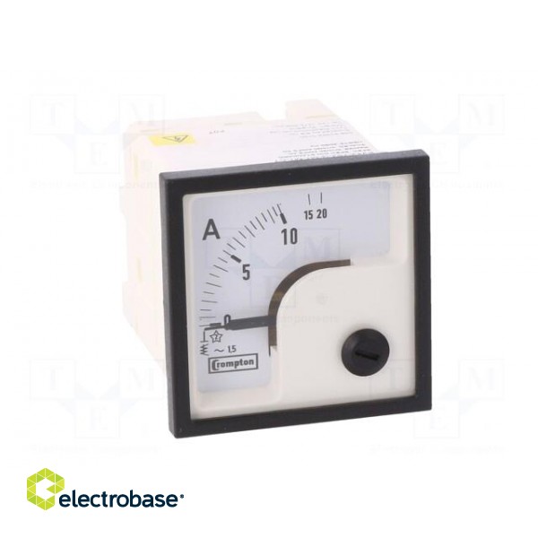Ammeter | on panel | I AC: 0÷10A,20A | True RMS | Class: 1.5 | 50÷60Hz image 10