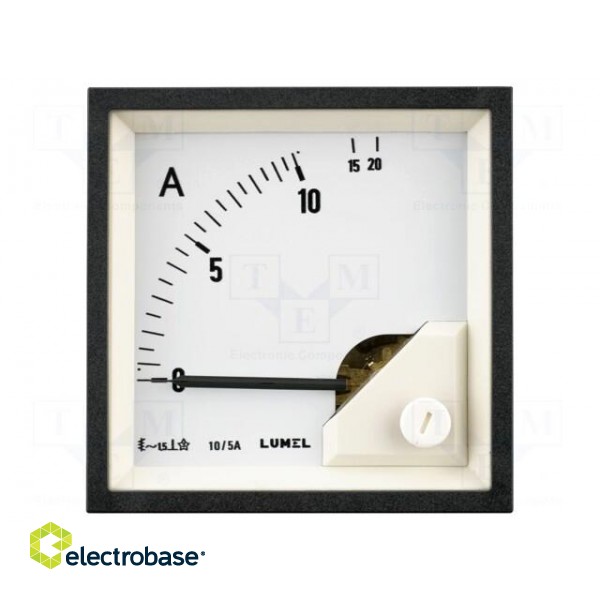 Amperometer | analogue | mounting | on panel | I AC: 0÷50A | True RMS image 2
