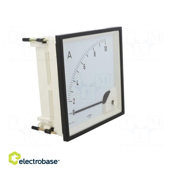 Ammeter | on panel | I AC: 0÷10A | True RMS | Class: 1.5 | 40÷72Hz | 600V фото 9