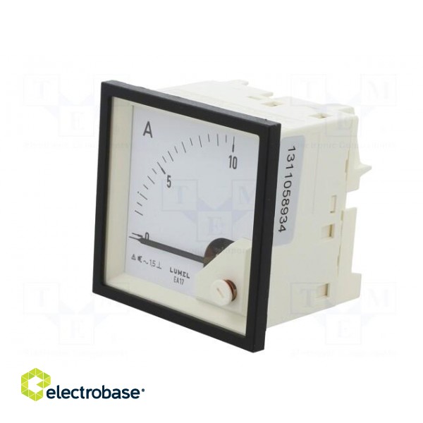 Ammeter | on panel | I AC: 0÷10A | True RMS | Class: 1.5 | 40÷72Hz | 600V image 3