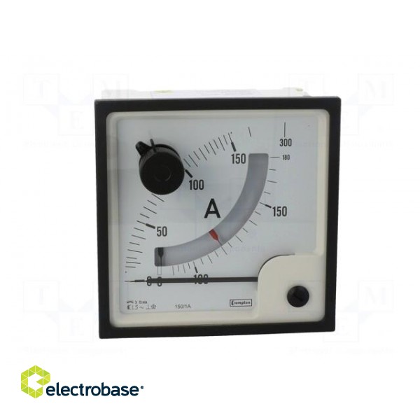 Ammeter | on panel | I AC: 0÷150A,180A,300A | Class: 1.5 | 96x96mm image 10
