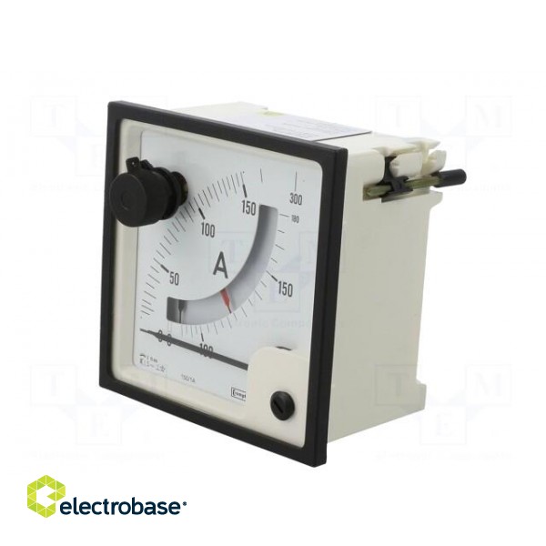 Ammeter | on panel | I AC: 0÷150A,180A,300A | Class: 1.5 | 96x96mm image 3