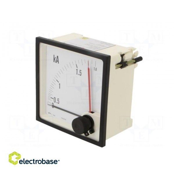 Amperometer | analogue | mounting | on panel | I AC: 0/1,5÷1,8kA image 3