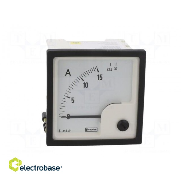 Ammeter | on panel | I AC: 0÷15A,30A | True RMS | Class: 1.5 | 50÷60Hz image 10