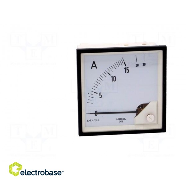 Ammeter | on panel | I AC: 0÷15A | True RMS | Class: 1.5 | 40÷72Hz | 600V image 10