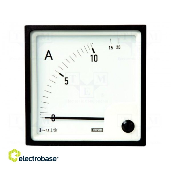 Ammeter | on panel | I AC: 0÷200A,400A | True RMS | Class: 1.5 | 50÷60Hz image 2