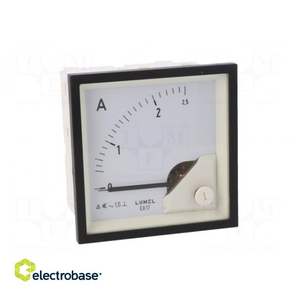 Ammeter | on panel | I AC: 0÷2.5A | True RMS | Class: 1.5 | 40÷72Hz | 600V image 10