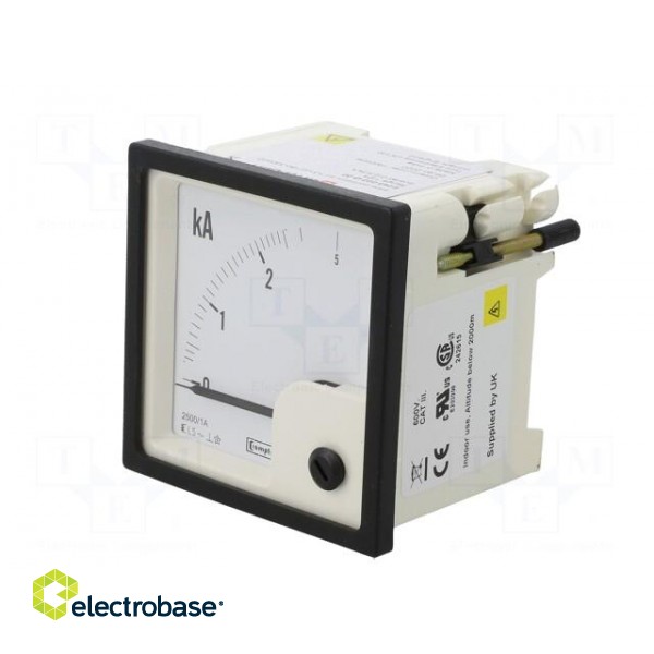 Amperometer | analogue | mounting | on panel | I AC: 0/2,5÷5kA image 3