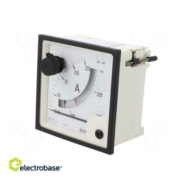 Ammeter | on panel | I AC: 0÷200A,240A,400A | Class: 1.5 | 96x96mm image 3