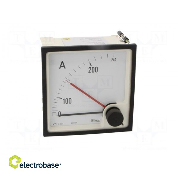 Amperometer | analogue | mounting | on panel | I AC: 0/200÷240A фото 10