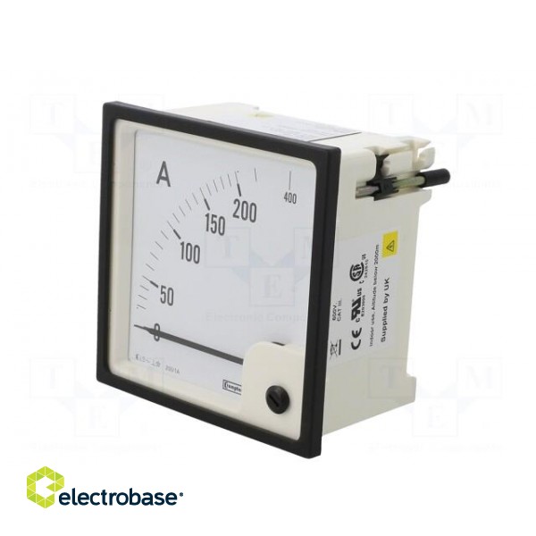 Ammeter | on panel | I AC: 0÷200A,400A | True RMS | Class: 1.5 | 50÷60Hz image 3
