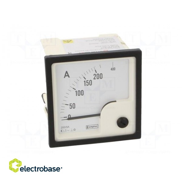 Amperometer | analogue | mounting | on panel | I AC: 0/200÷400A paveikslėlis 10