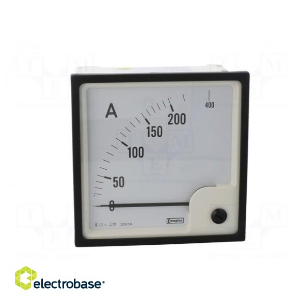 Ammeter | on panel | I AC: 0÷200A,400A | True RMS | Class: 1.5 | 50÷60Hz фото 10