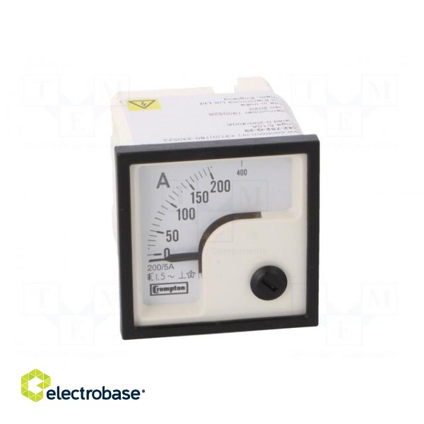 Amperometer | analogue | mounting | on panel | I AC: 0/200÷400A фото 10