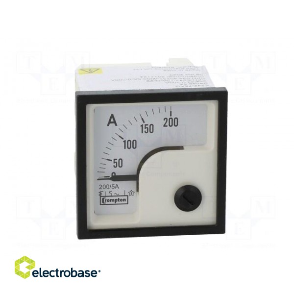 Amperometer | analogue | mounting | on panel | I AC: 0÷200A | True RMS paveikslėlis 10