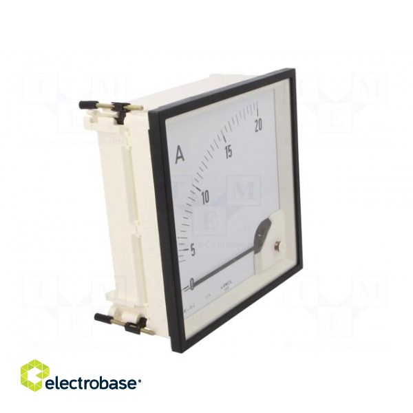 Ammeter | on panel | I AC: 0÷20A | True RMS | Class: 1.5 | 40÷72Hz | 600V image 9