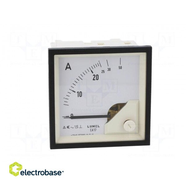 Ammeter | on panel | I AC: 0÷25A | True RMS | Class: 1.5 | 40÷72Hz | 600V image 10