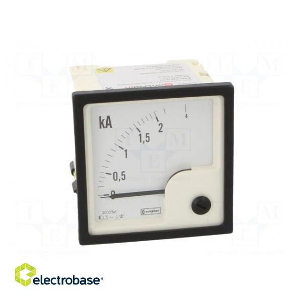 Amperometer | analogue | mounting | on panel | I AC: 0/2÷4kA | True RMS image 10