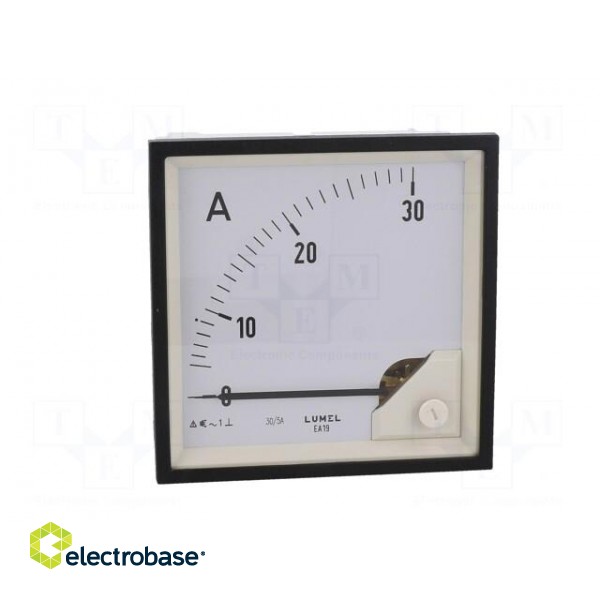 Ammeter | on panel | I AC: 0÷30A | True RMS | Class: 1.5 | 40÷72Hz | 600V paveikslėlis 10